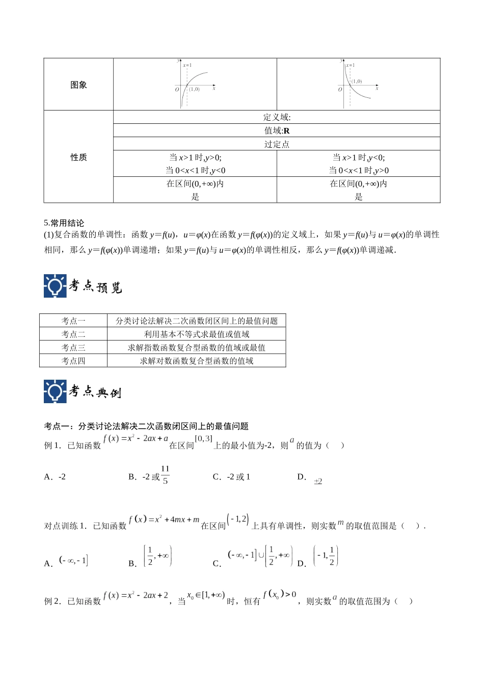 第07讲 值域最值求法2（讲义）（原卷版）.docx_第2页