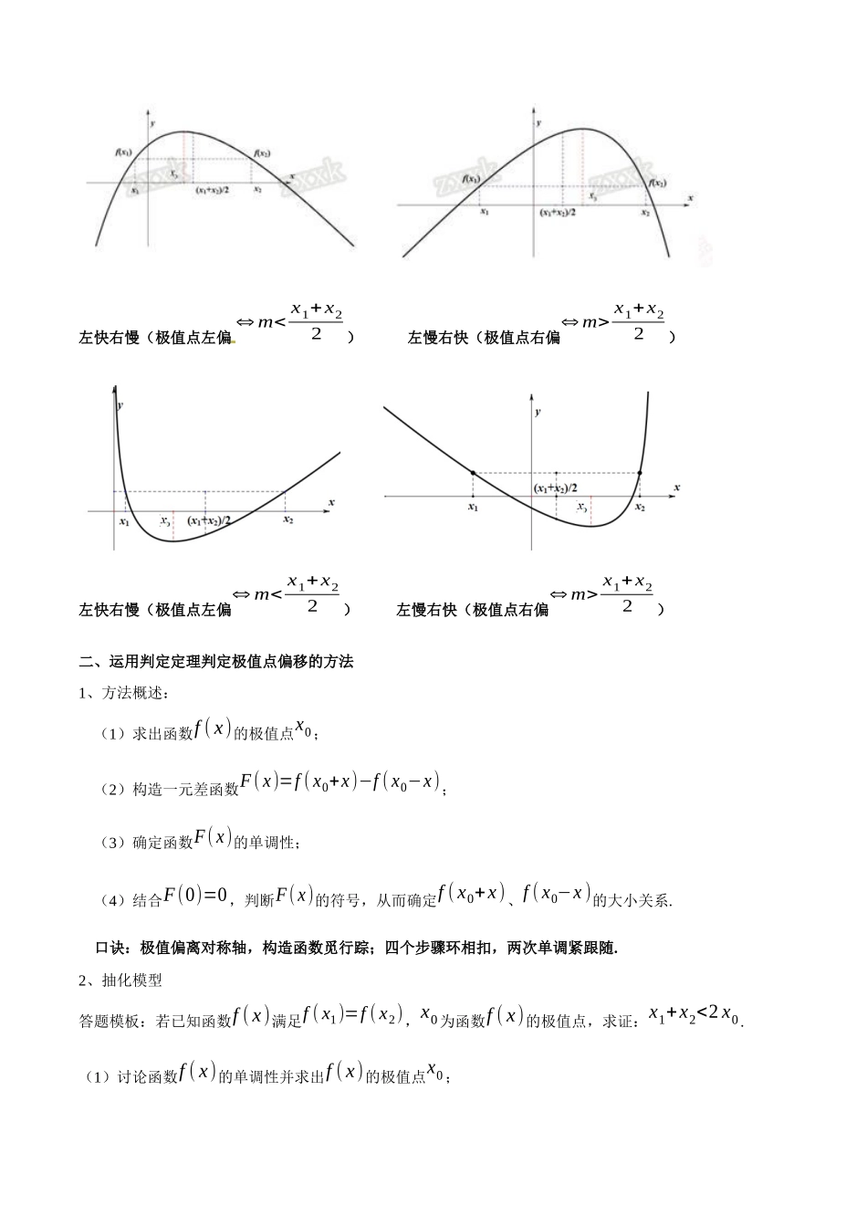 专题1.2 极值点偏移问题利器——(2019版)(原卷版).docx_第2页