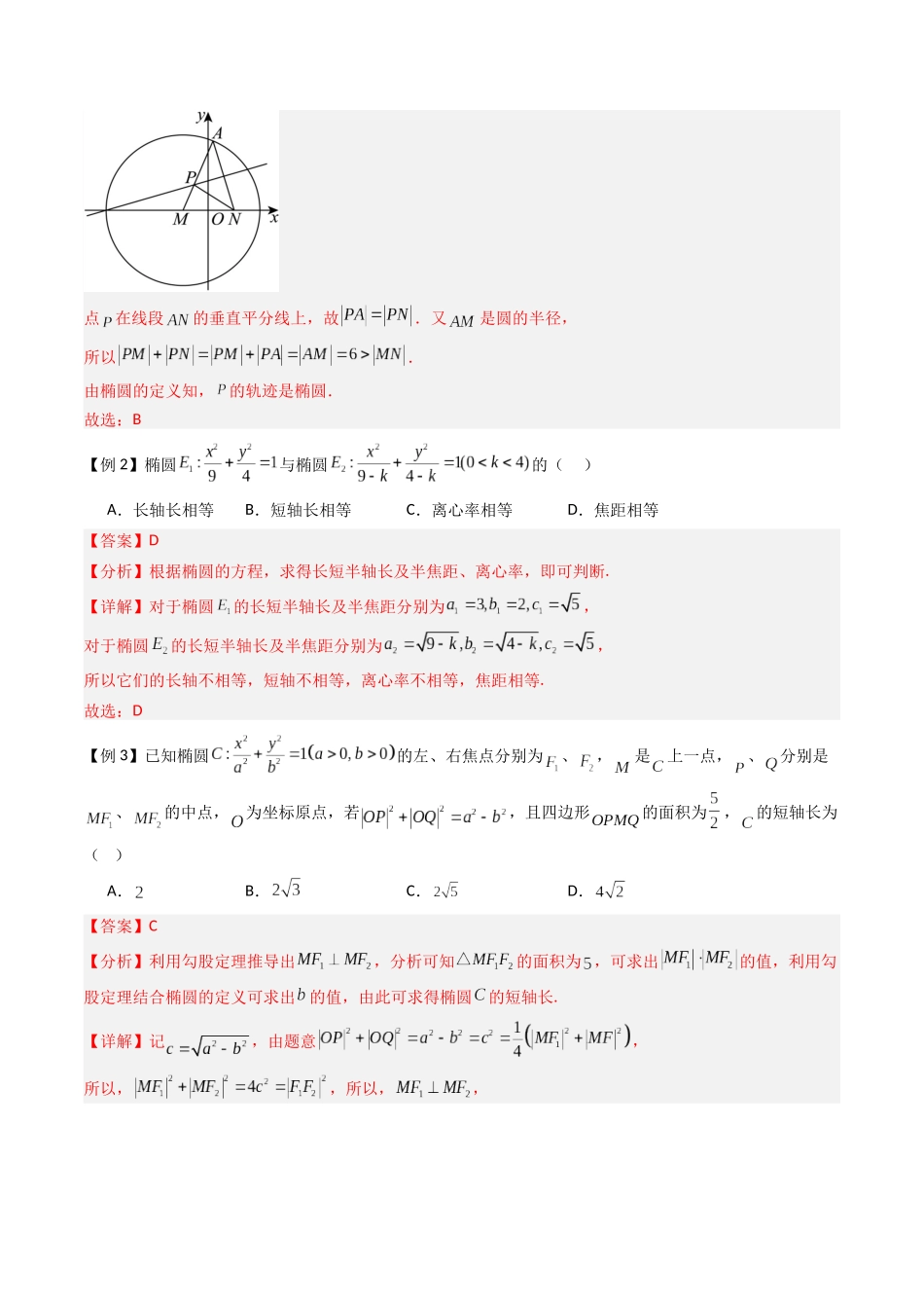 抢分秘籍 圆锥曲线（七大题型）（解析版）.docx_第2页
