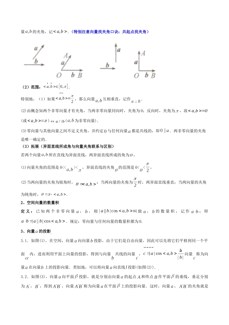 第05讲 空间向量及其应用 (高频考点—精讲)(解析版).docx_第3页