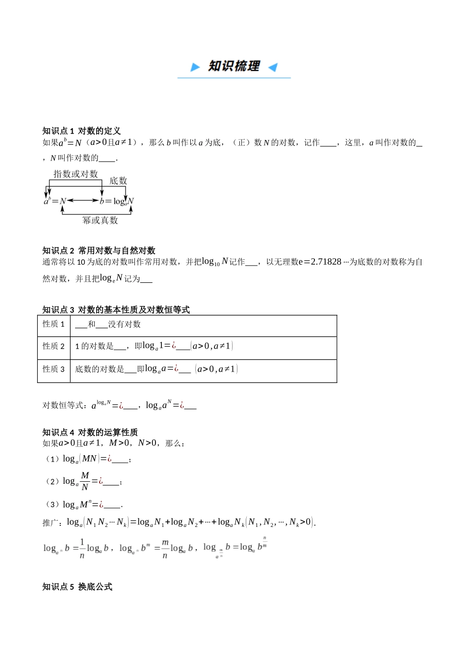 第05讲 对数与对数函数 （含对数型糖水不等式）（高效培优讲义）（学生版）.docx_第3页
