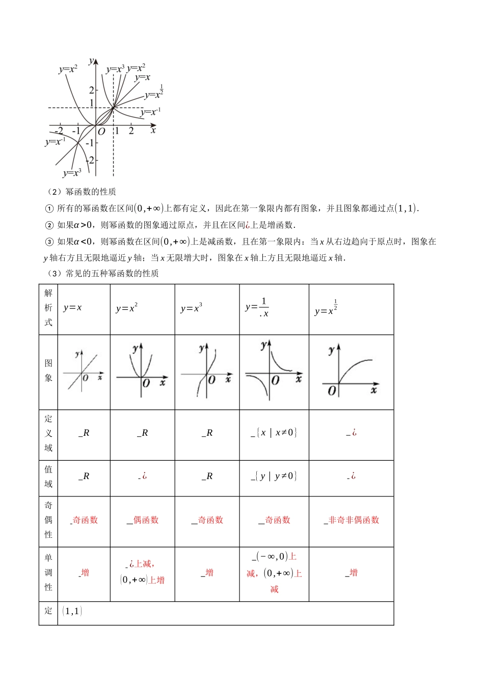 第03讲 幂函数与二次函数 (高效培优讲义)(教师版).docx_第3页