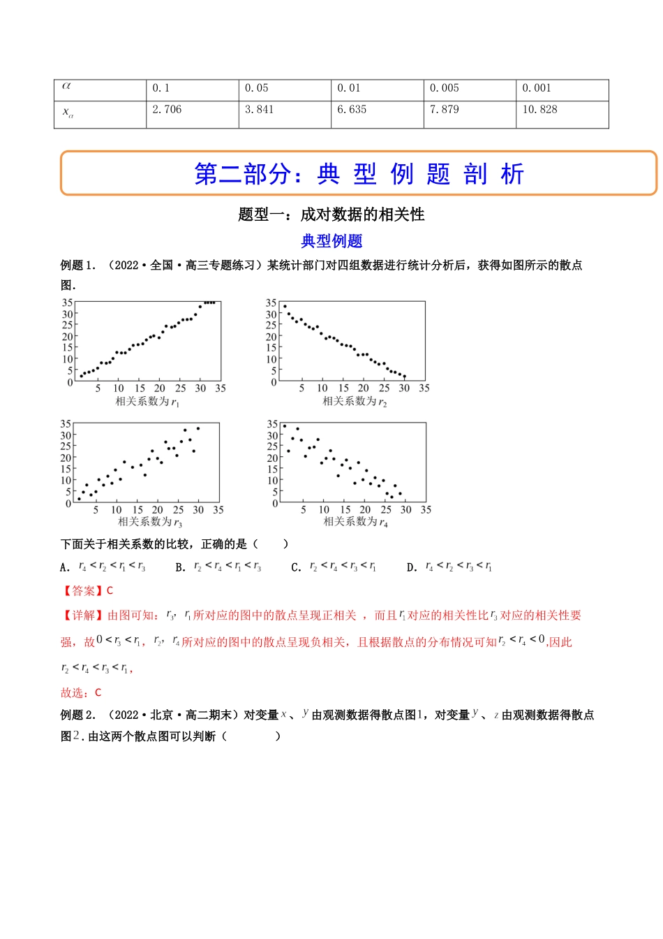 第03讲 成对数据的统计分析 (高频考点,精讲)(解析版).docx_第3页
