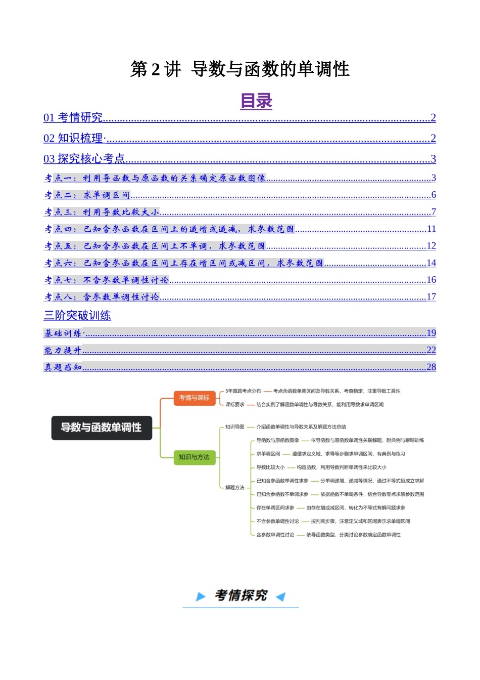 第2讲 导数与函数的单调性（解析版）.docx_第1页