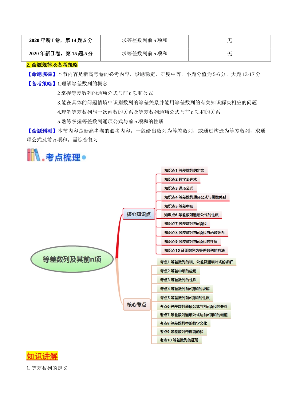 第02讲 等差数列及其前n项和（教师版）.docx_第2页