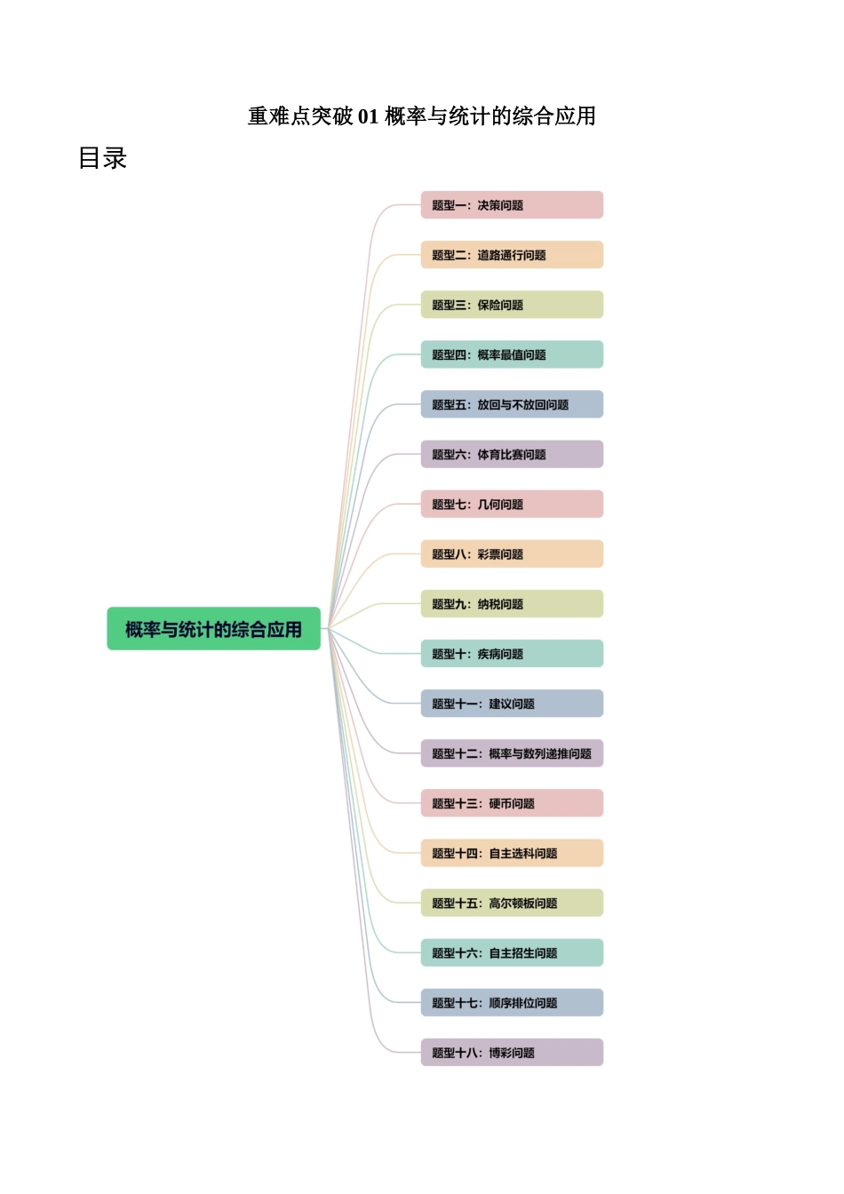 重难点突破01 概率与统计的综合应用（十八大题型）（原卷版）.docx_第1页