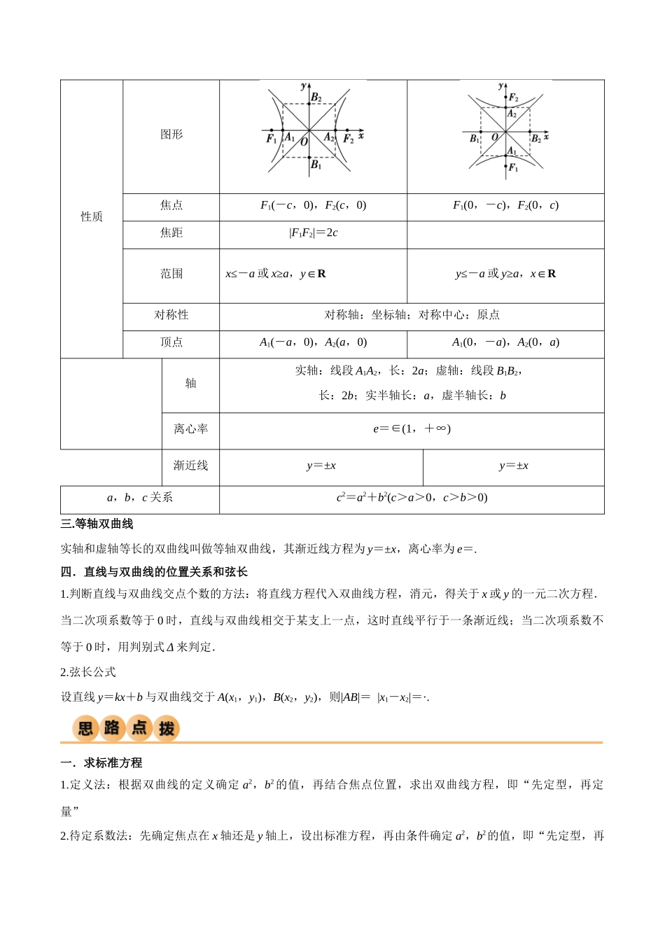9.3 双曲线（精讲）（学生版）.docx_第2页