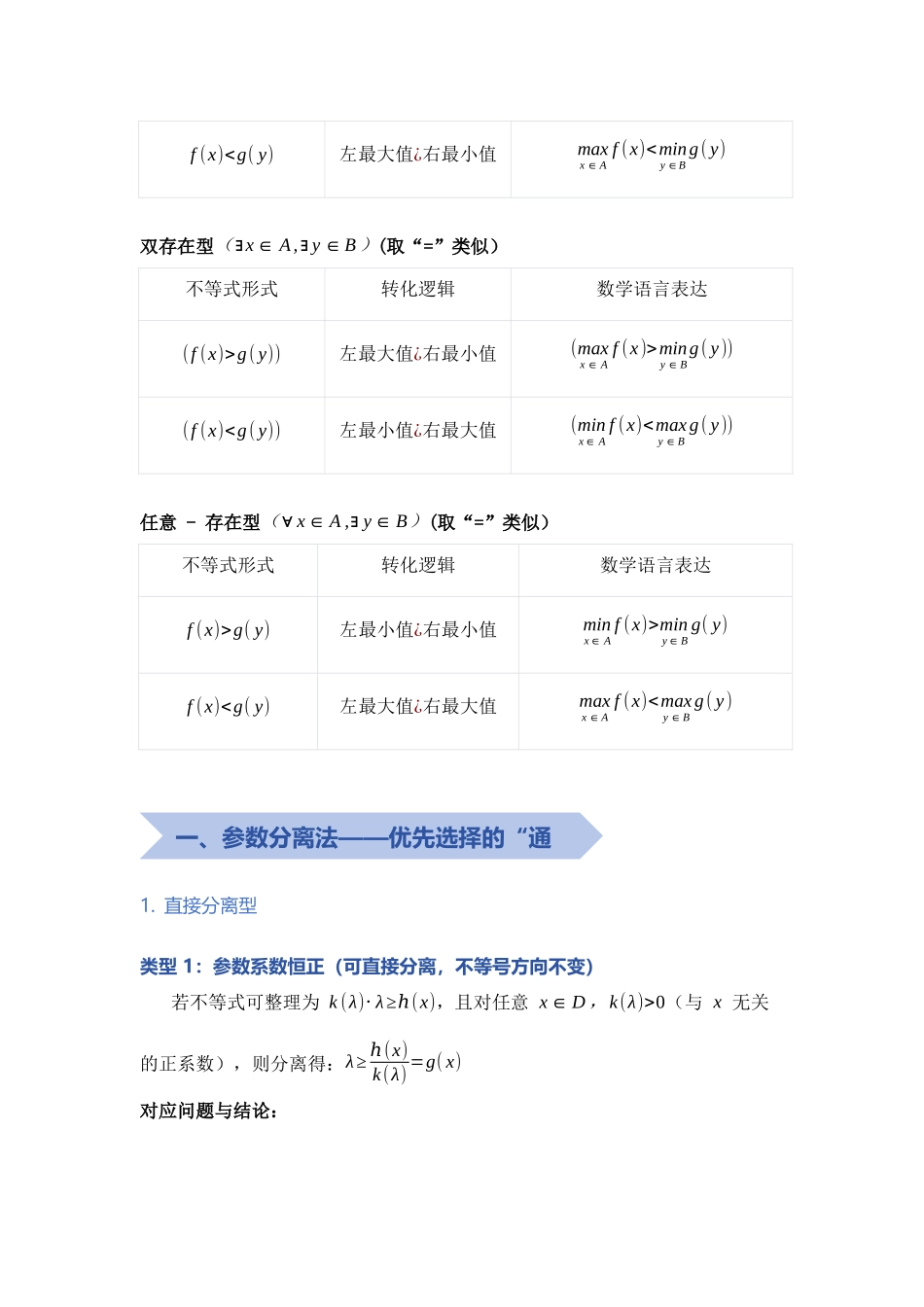 重难点01:不等式恒成立和有解问题(培优固本提能讲义).docx_第3页