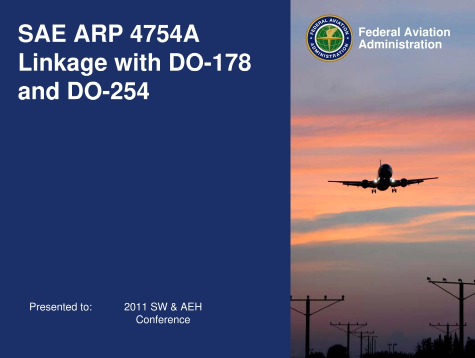 SAE ARP 4754A Guidelines for Development of Civil Aircraft and Systems.pdf_第1页