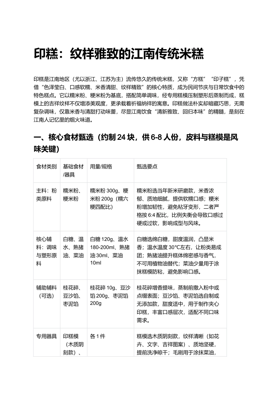 印糕：纹样雅致的江南传统米糕.docx_第1页