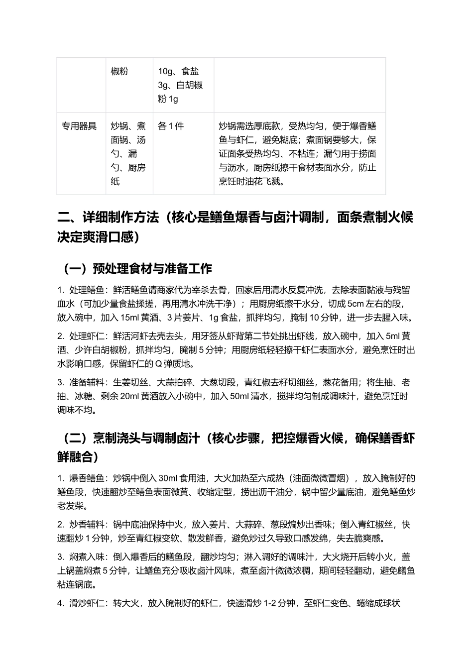 虾爆鳝面：鲜醇浓郁的浙式经典面点.docx_第2页