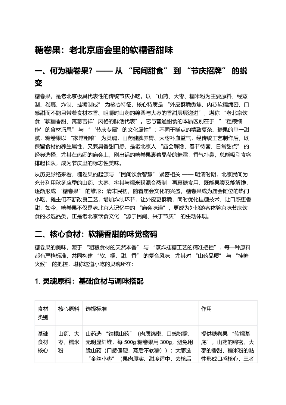 糖卷果：老北京庙会里的软糯香甜味.docx_第1页