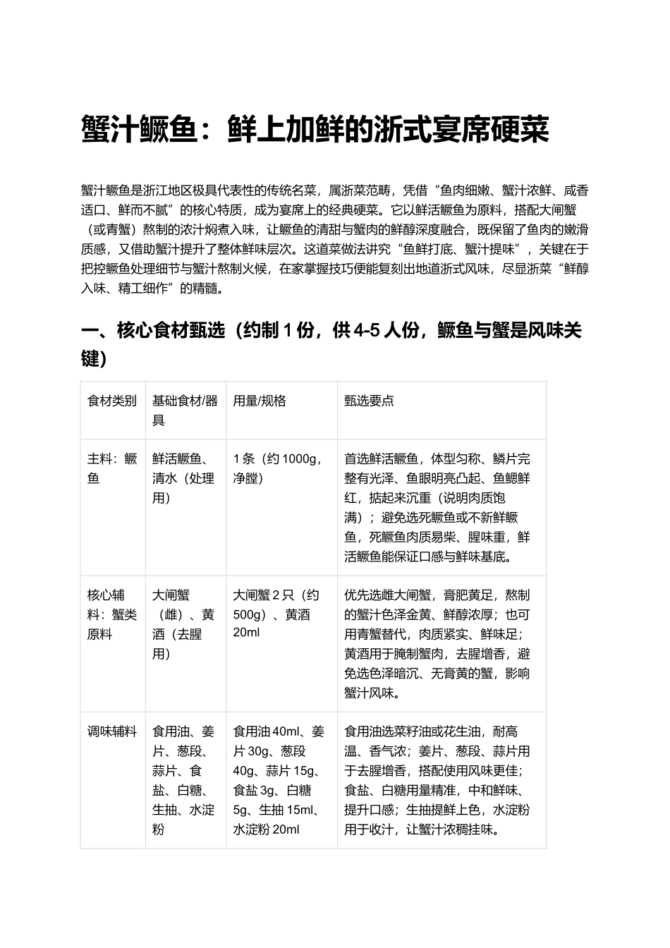 蟹汁鳜鱼：鲜上加鲜的浙式宴席硬菜.docx_第1页