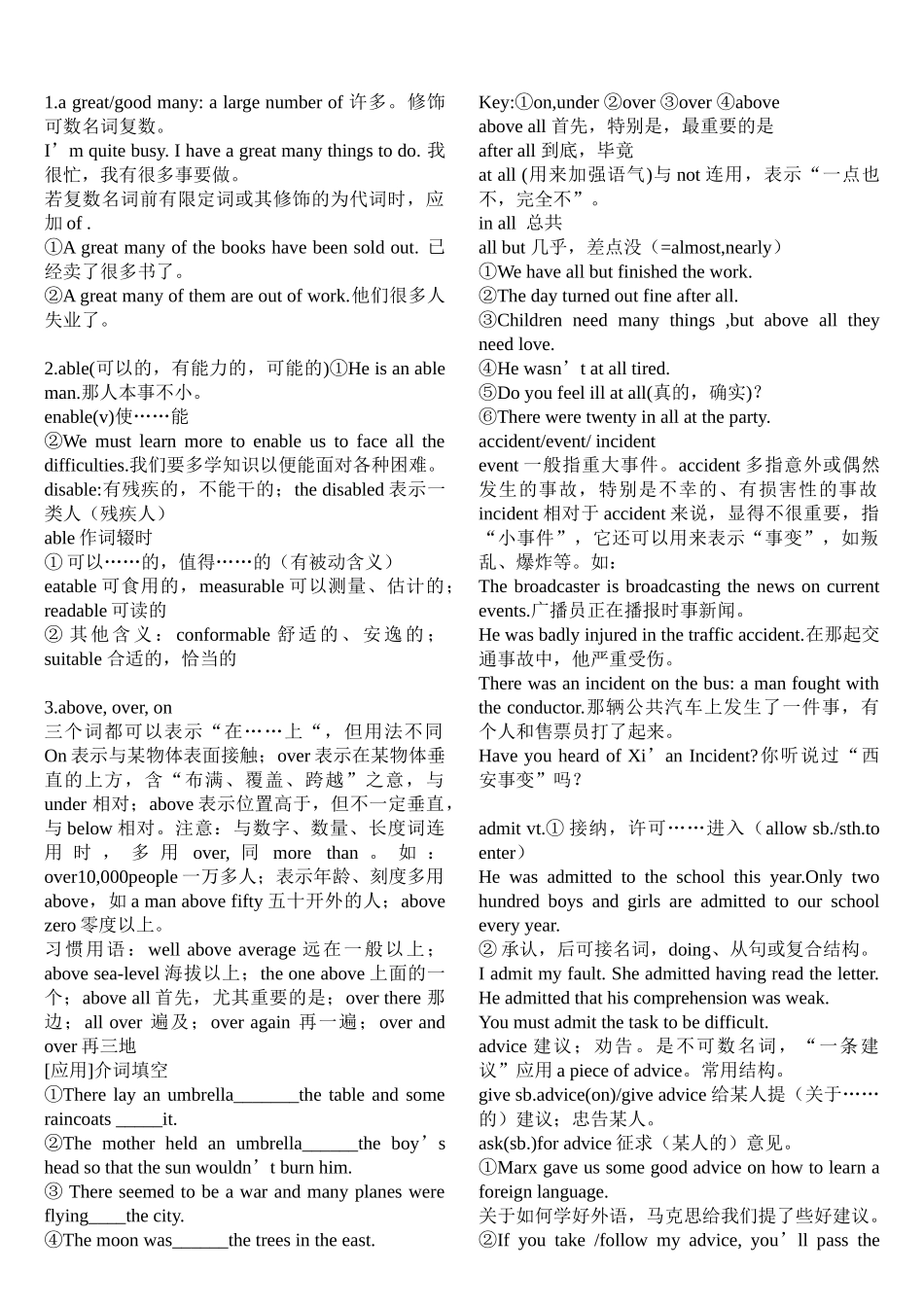 【人大附中】高考英语知识点总结(超全版).doc_第2页