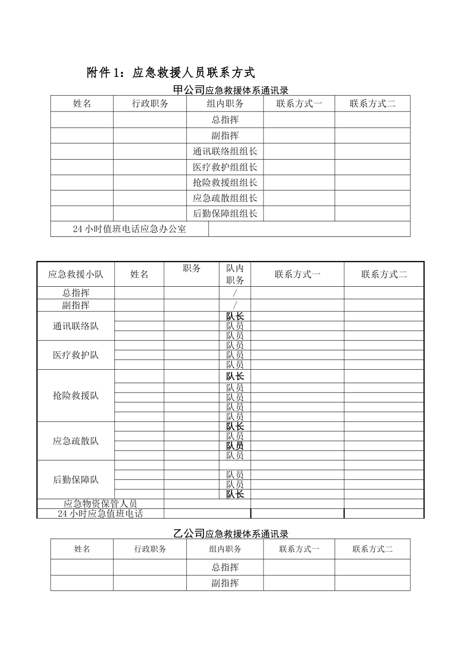 相邻企业甲乙双方应急救援互助协议书.doc_第3页