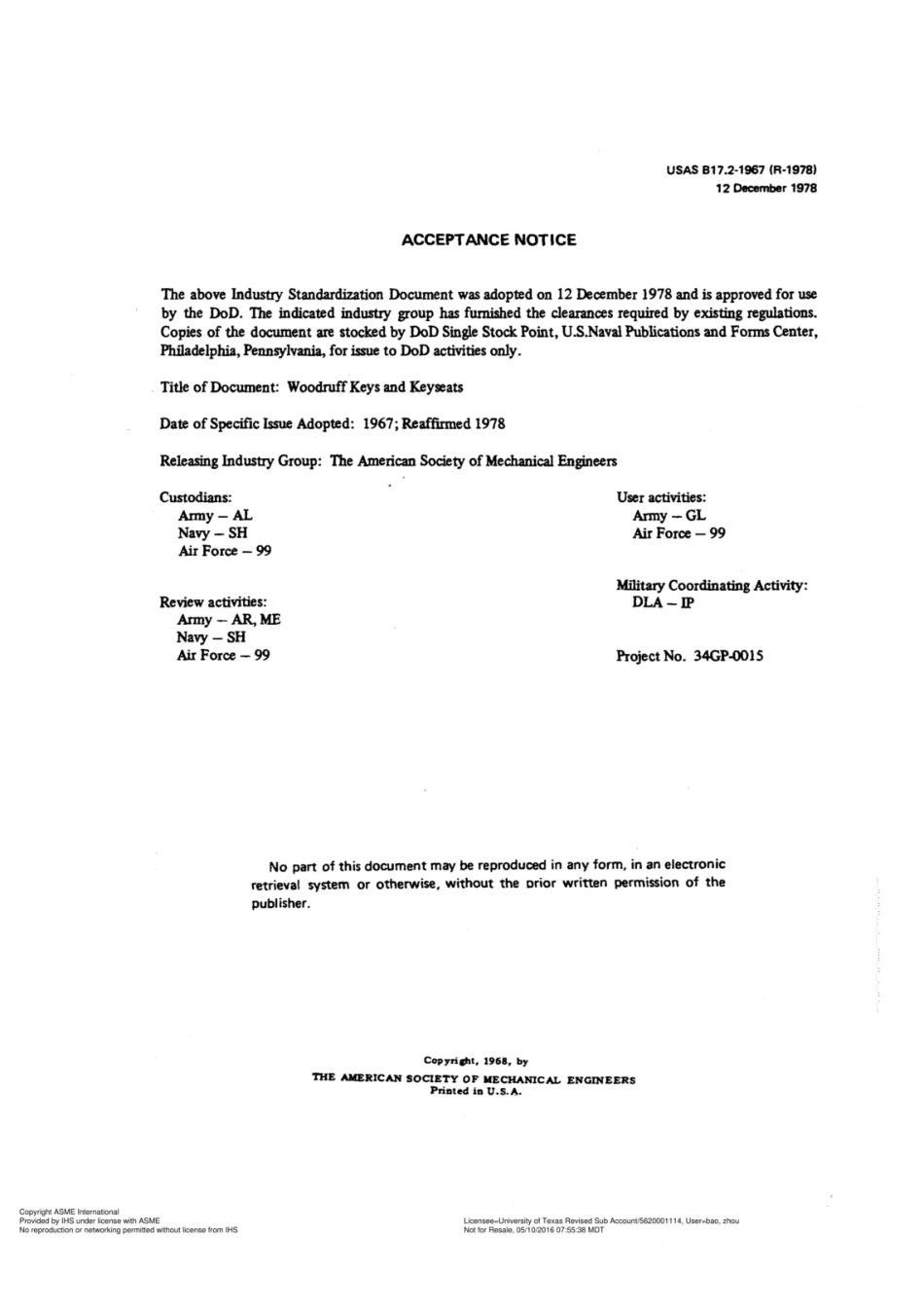 ASME B17.2-1967(R2013) Woodruff Keys and Keyseats.pdf_第2页