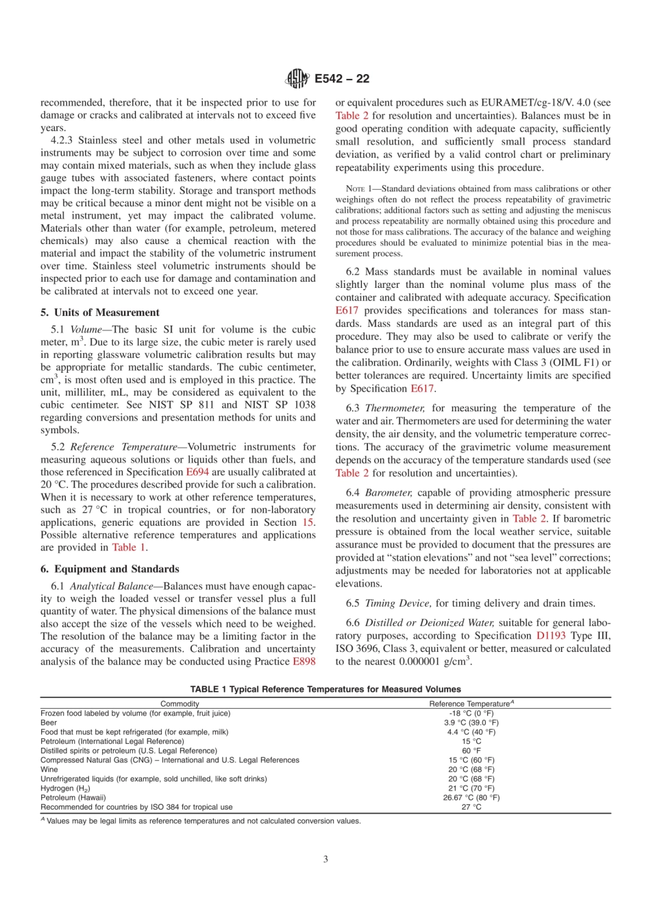 ASTM E542-22 Standard Practice for Gravimetric Calibration of Laboratory Volumetric Instruments.pdf_第3页