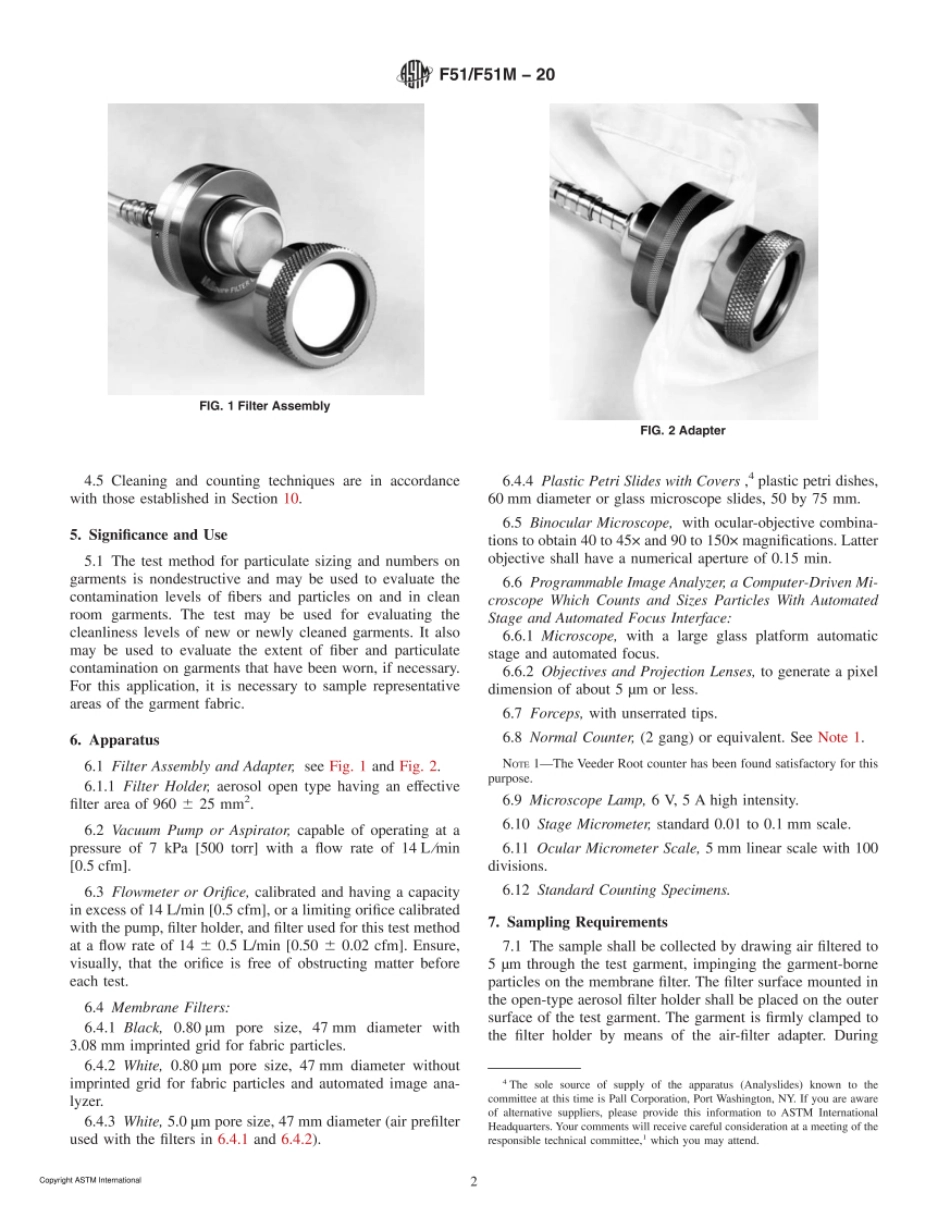 ASTM F51 F51M-20 Standard Test Method for Sizing and Counting Particulate Contaminant.pdf_第2页