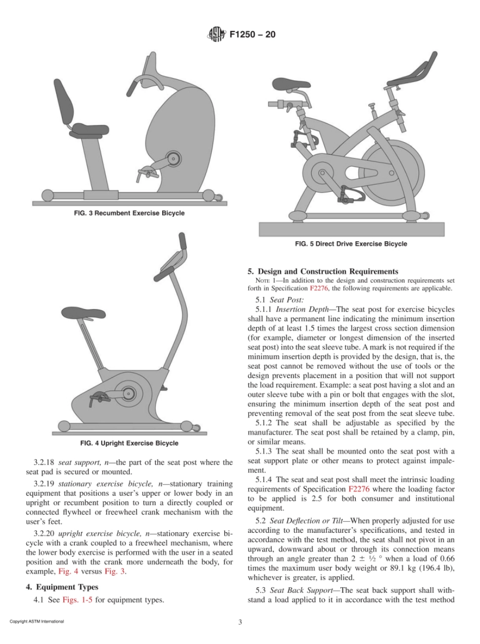 ASTM F1250-20 Standard Specification for Stationary Upright and Recumbent Exercise Bicycles.pdf_第3页