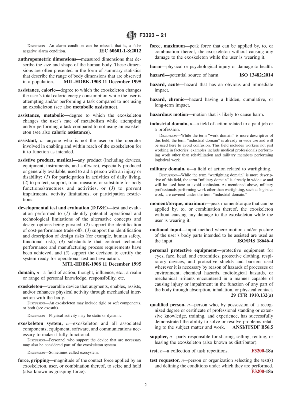 ASTM F3323-21 Standard Test Method for Exoskeleton Use Confined Space Horizontal Movement.pdf_第2页
