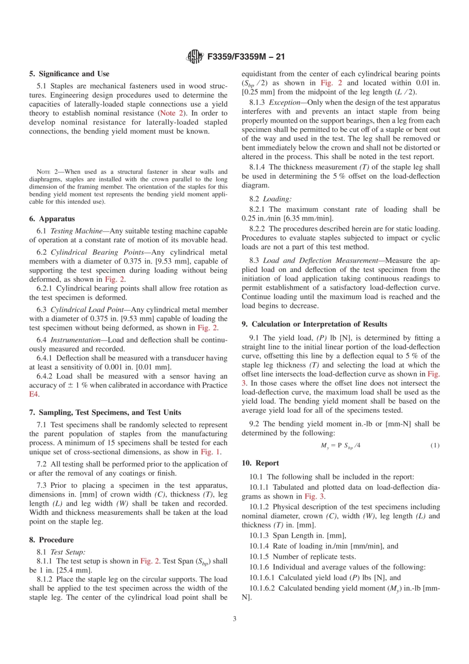 ASTM F3359／F3359M-21 Standard Test Method for Determining Bending Yield Moment of Staples.pdf_第3页