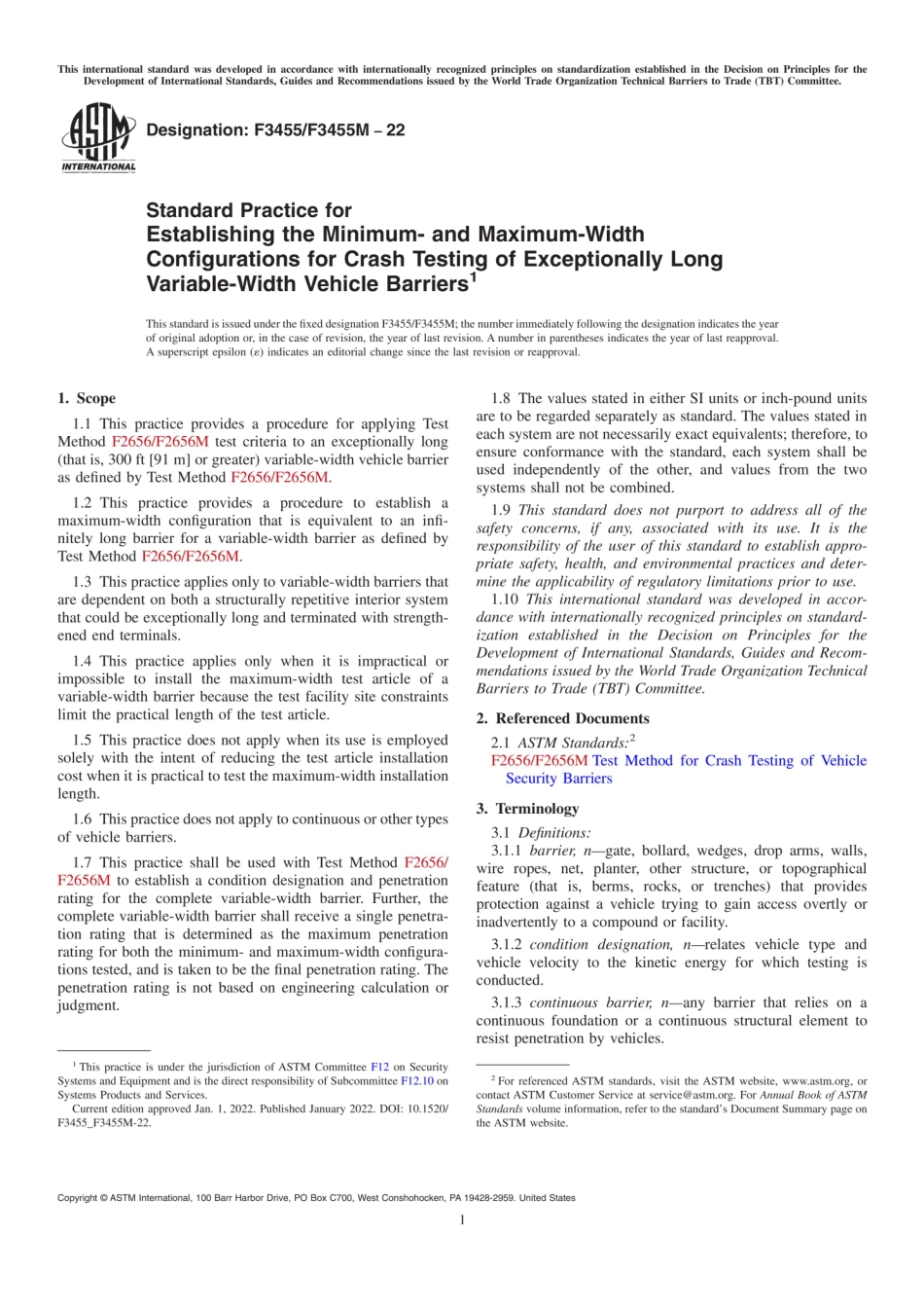 ASTM F3455／F3455M-22 Standard Practice for Establishing the Minimum- and Maximum-Width.pdf_第1页