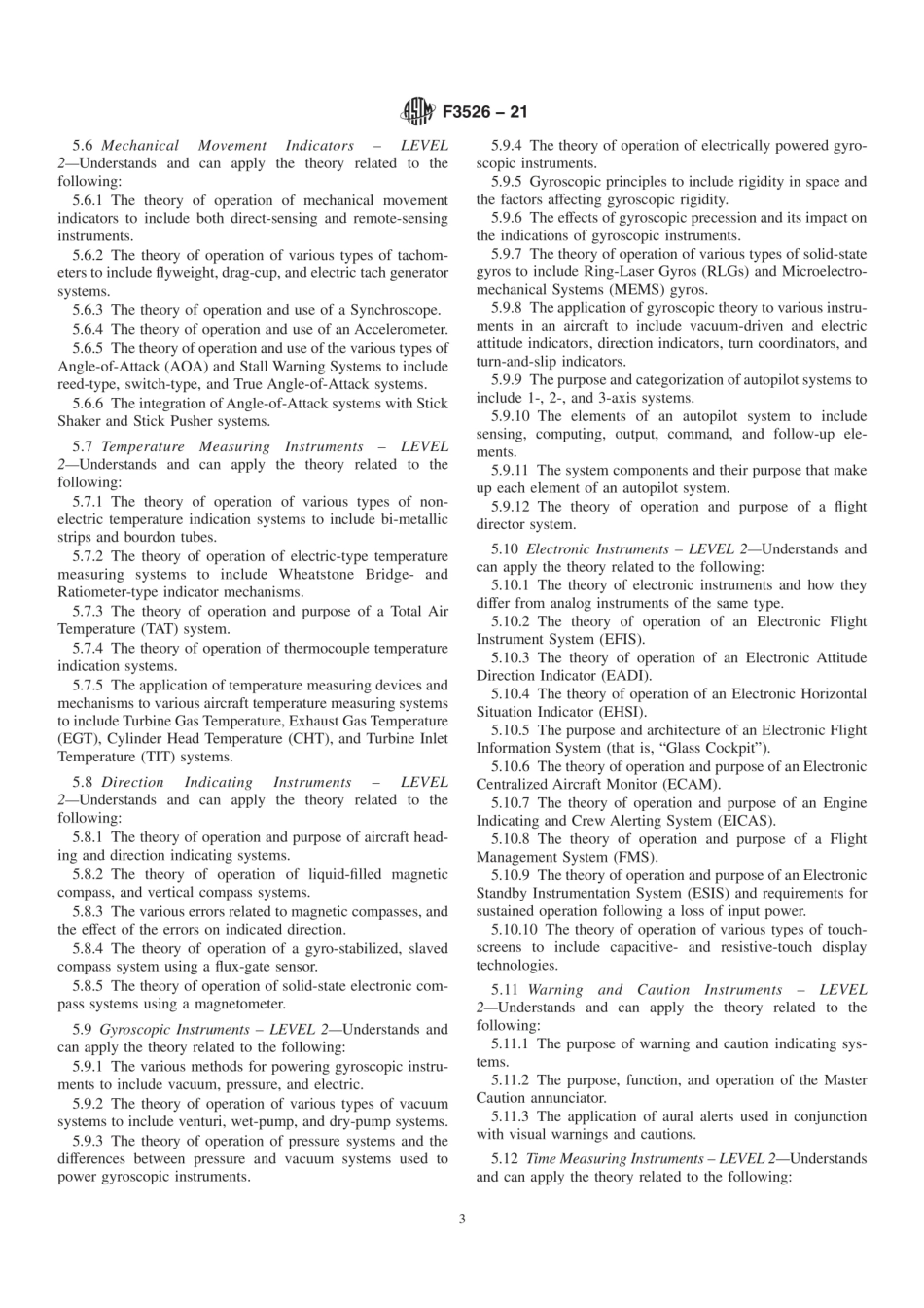 ASTM F3526-21 Standard Guide for Aircraft Instrument Systems Technician Certification.pdf_第3页