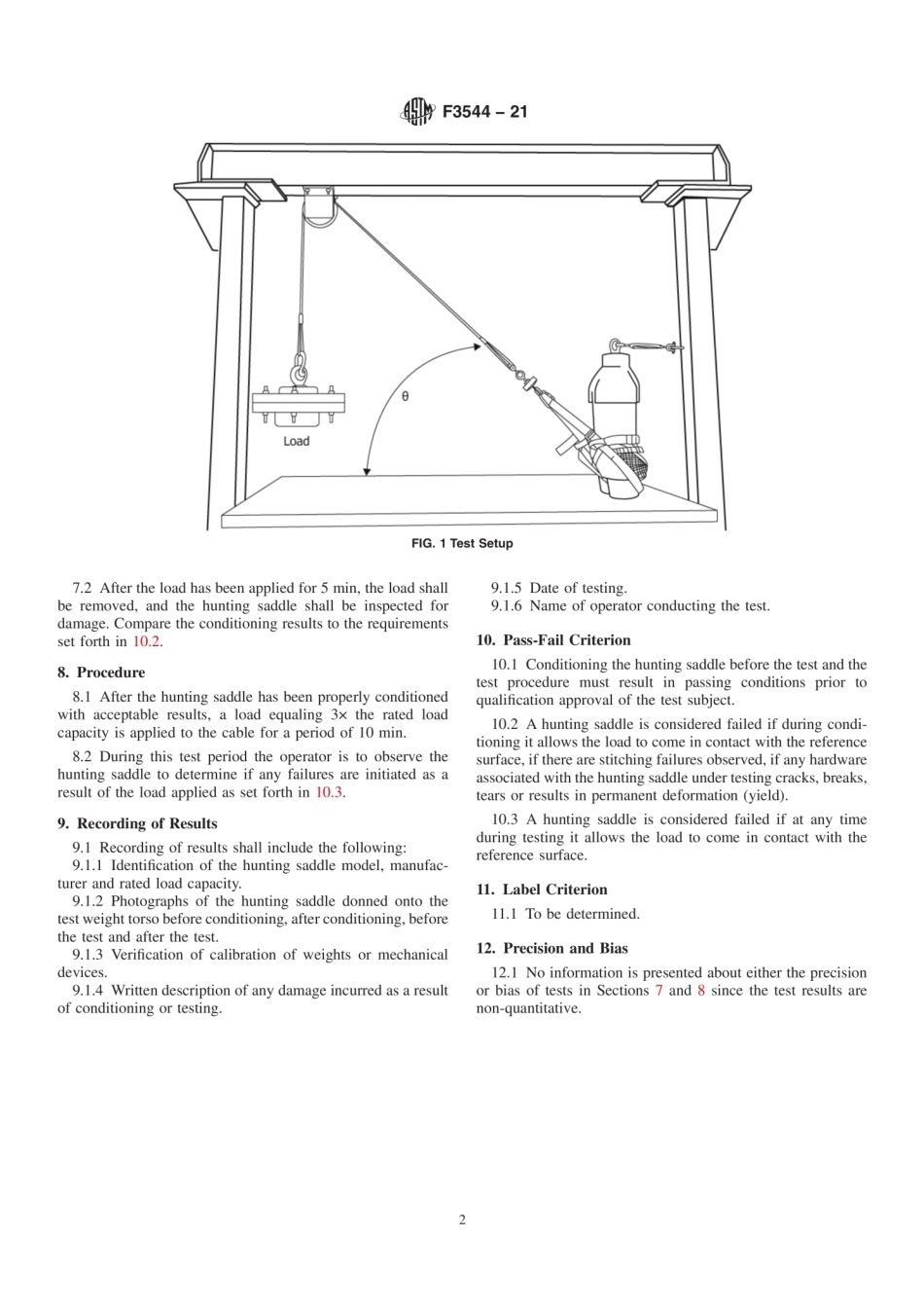 ASTM F3544-21 Standard Test Method for Hunting Saddle Static Load Capacity.pdf_第2页