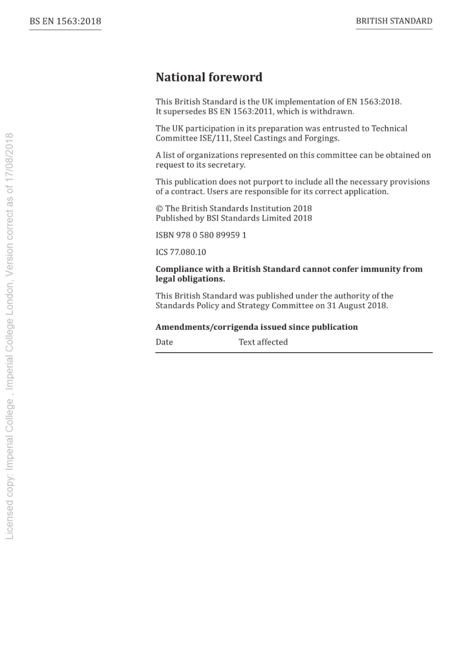 BS EN 1563-2018 Founding. Spheroidal graphite cast irons.pdf_第2页
