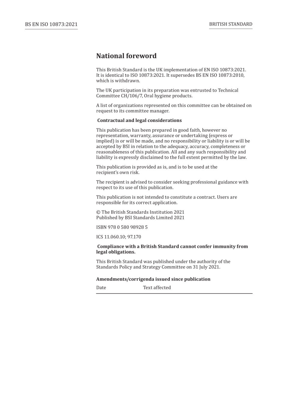 BS EN ISO 10873:2021 Dentistry. Denture adhesives.pdf_第2页