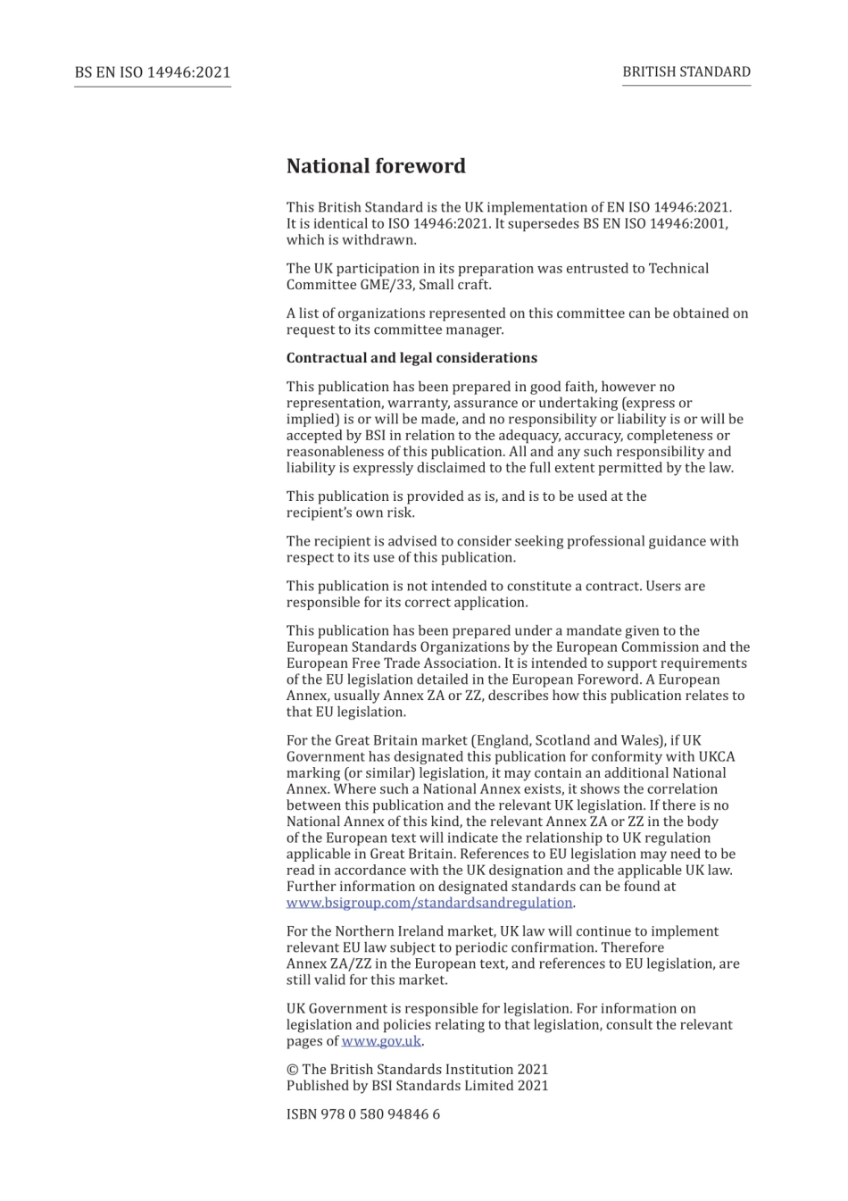 BS EN ISO 14946：2021 Small craft. Maximum load capacity.pdf_第2页