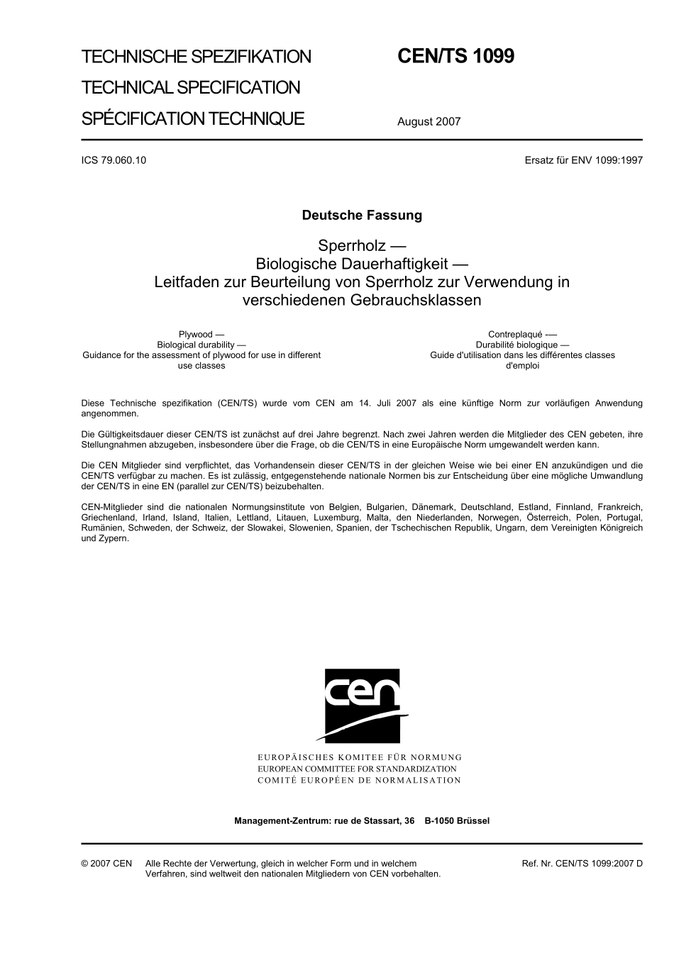 DIN CEN／TS 1099：2007-10（EN）.pdf_第3页