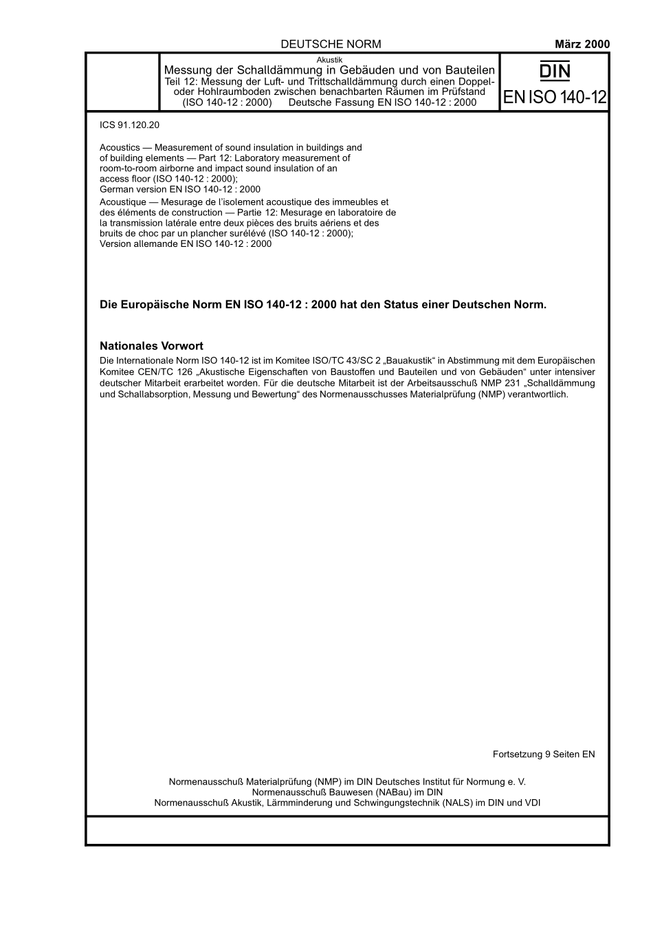 DIN EN ISO 140-12：2000-03（EN）.pdf_第1页