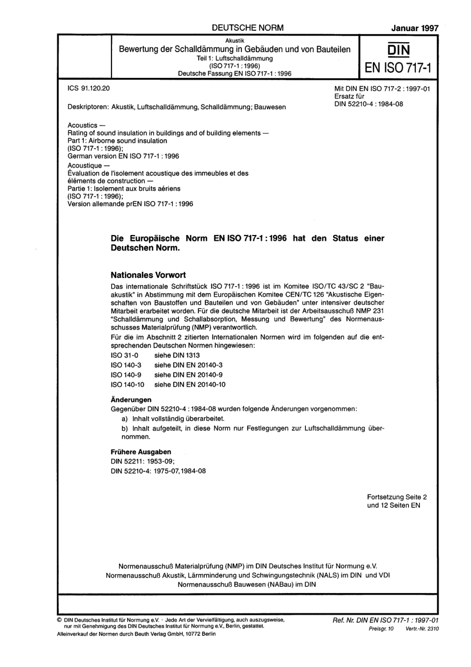 DIN EN ISO 717-1：1997-01（EN）.pdf_第1页