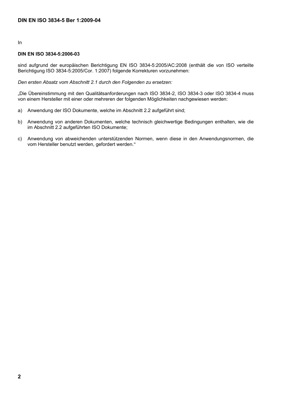 DIN EN ISO 3834-5 Ber-1：2009-04（EN）.pdf_第2页