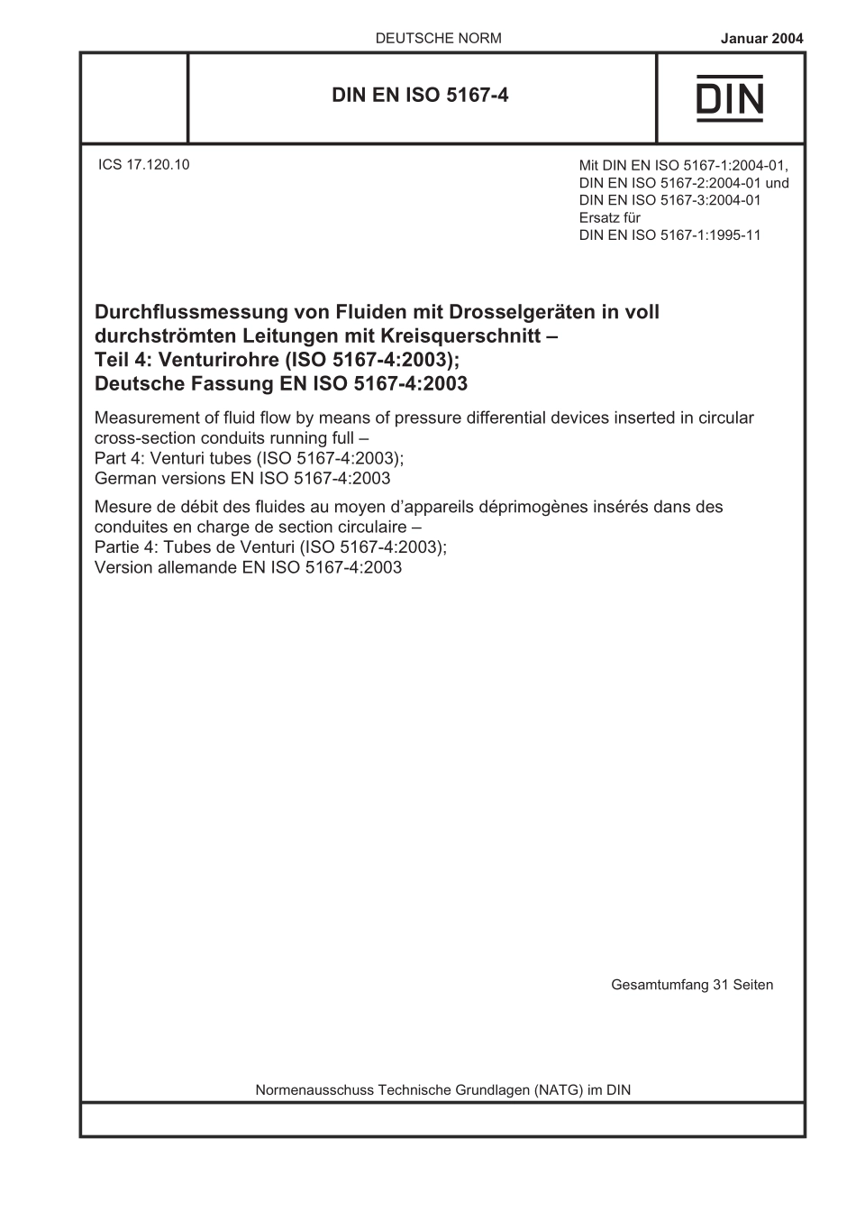 DIN EN ISO 5167-4：2004-01（EN）.pdf_第1页