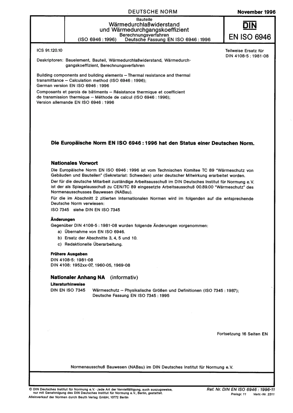 DIN EN ISO 6946：1996-11（EN）.pdf_第1页
