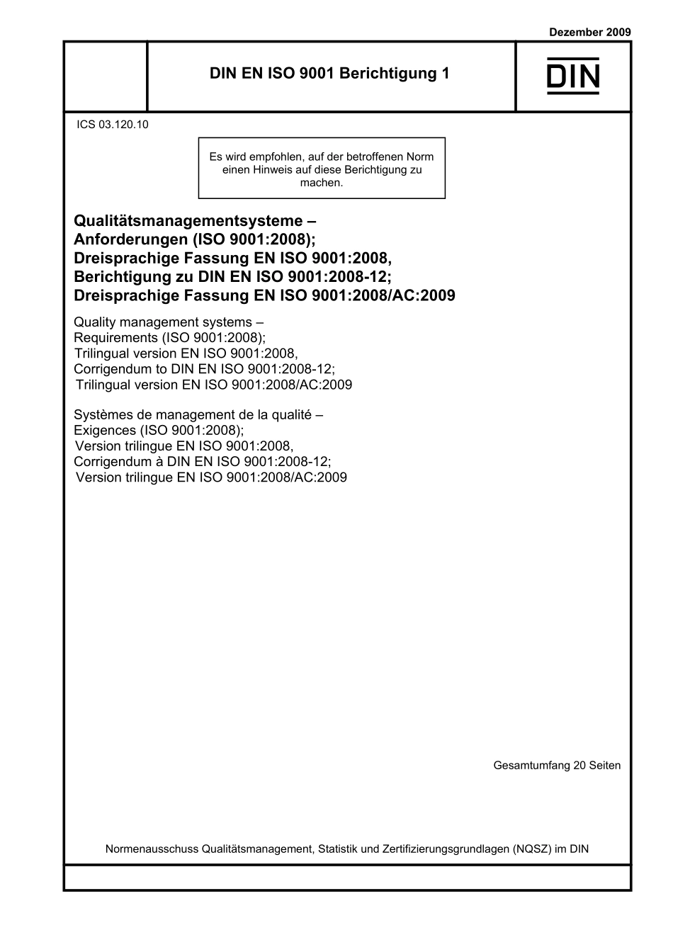 DIN EN ISO 9001 Ber-1：2009-12（EN）.pdf_第1页