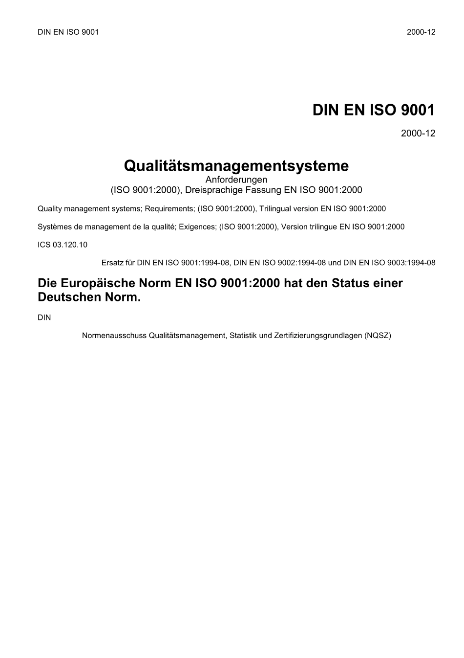 DIN EN ISO 9001-9004：2000-12（EN）.pdf_第1页