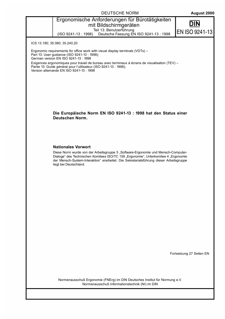 DIN EN ISO 9241-13：2000-08（EN）.pdf_第1页