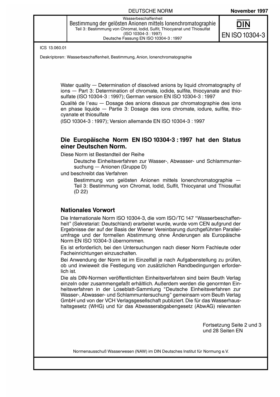 DIN EN ISO 10304-3：1997-11（EN）.pdf_第1页