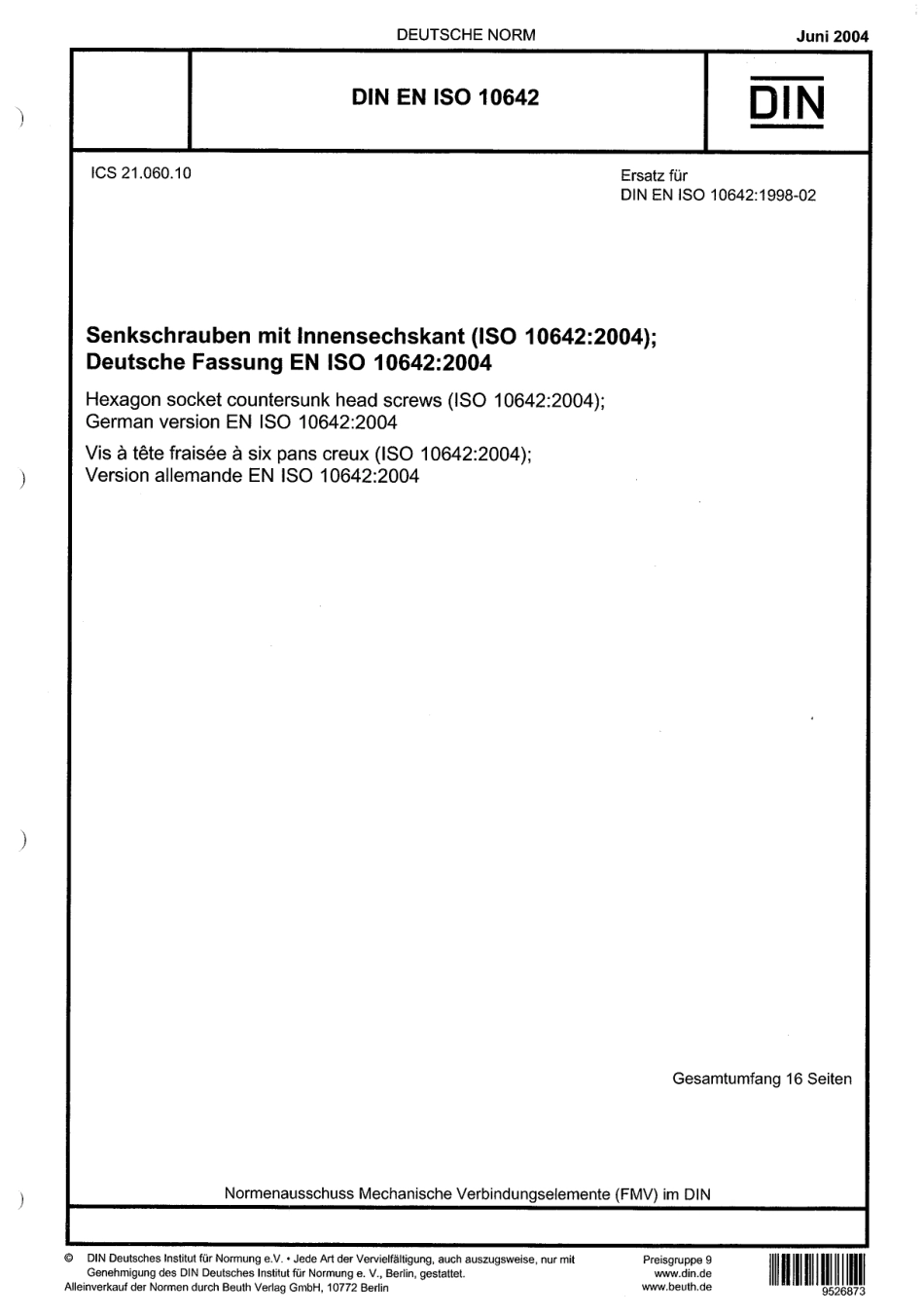 DIN EN ISO 10642：2004-06（EN）.pdf_第1页