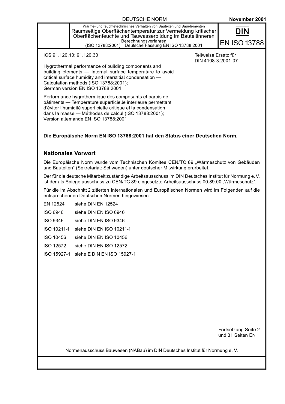 DIN EN ISO 13788：2001-11（EN）.pdf_第1页