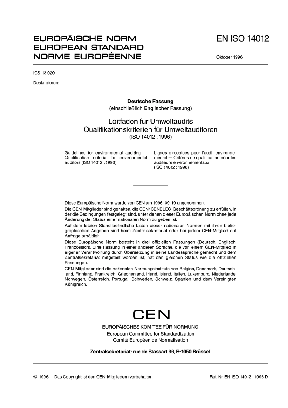 DIN EN ISO 14012：1996-11（EN）.pdf_第3页