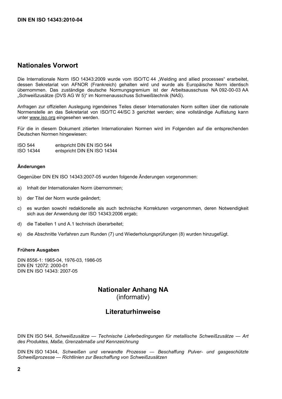 DIN EN ISO 14343：2010-04（EN）.pdf_第2页