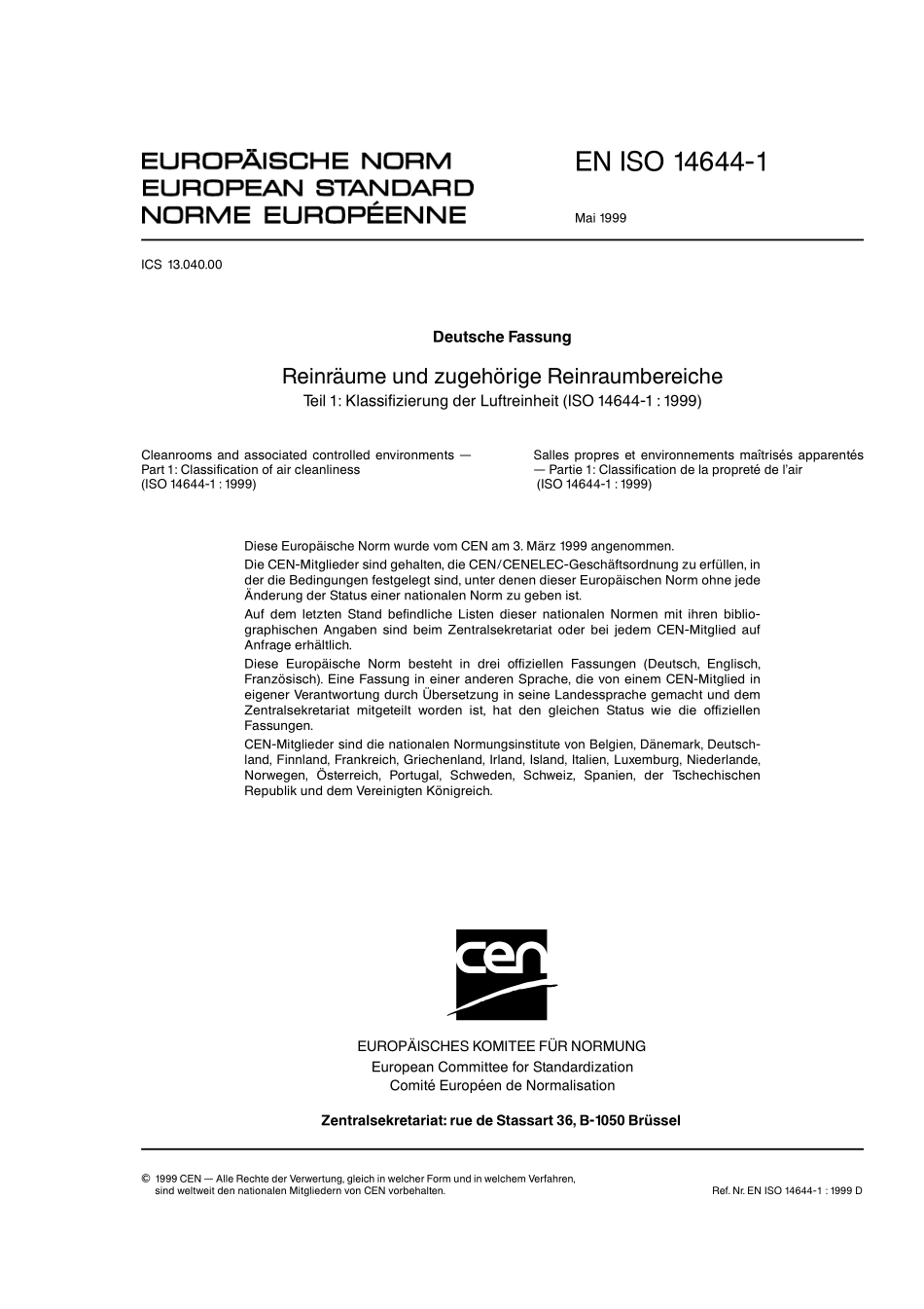 DIN EN ISO 14644-1:1999-07(EN).pdf_第3页