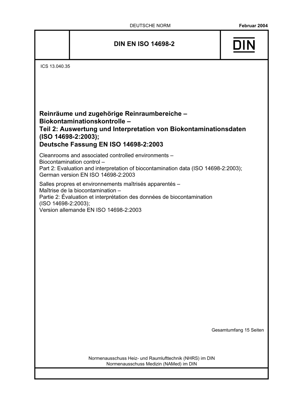 DIN EN ISO 14698-2:2004-02(EN).pdf_第1页