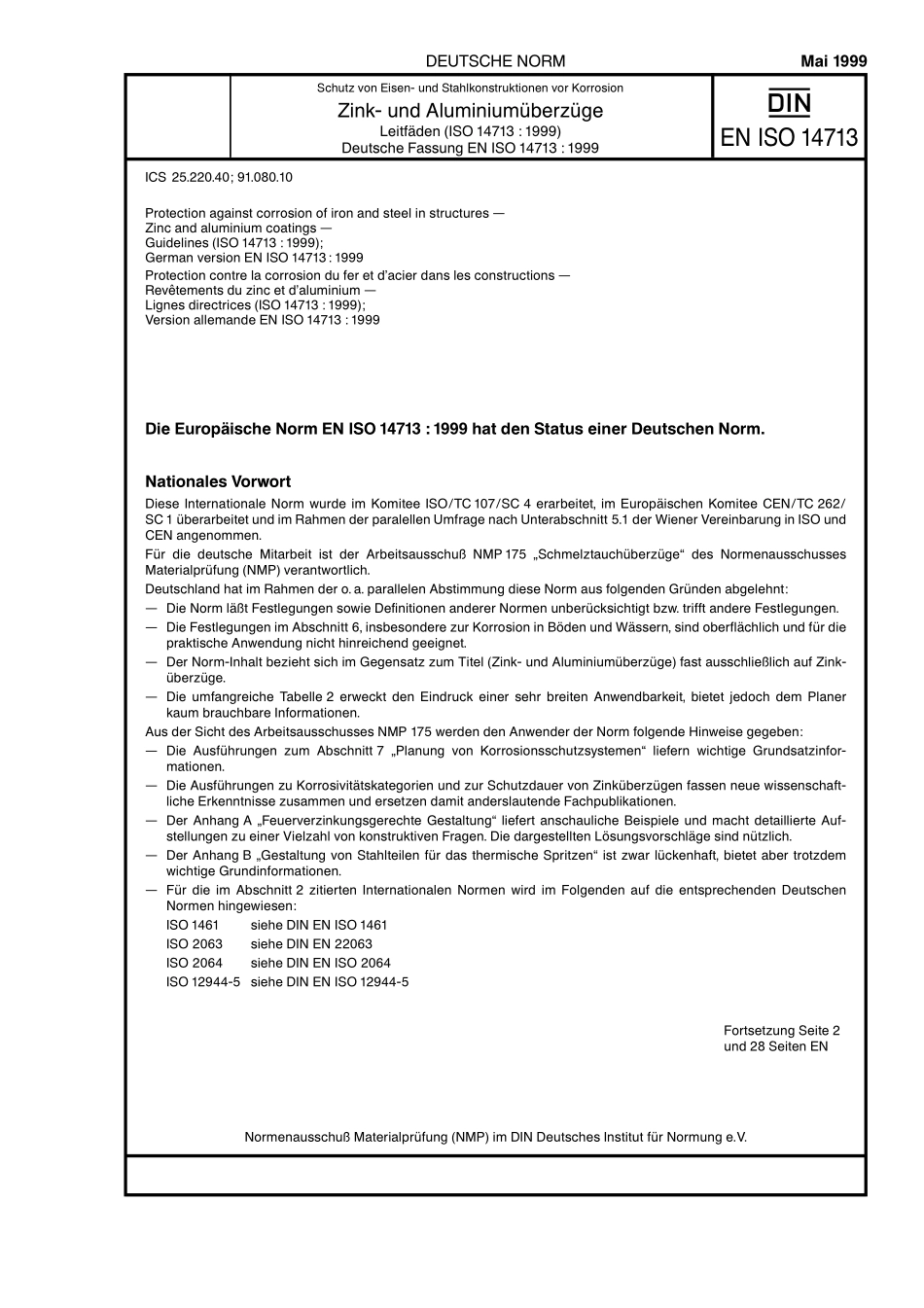 DIN EN ISO 14713:1999-05(EN).pdf_第1页