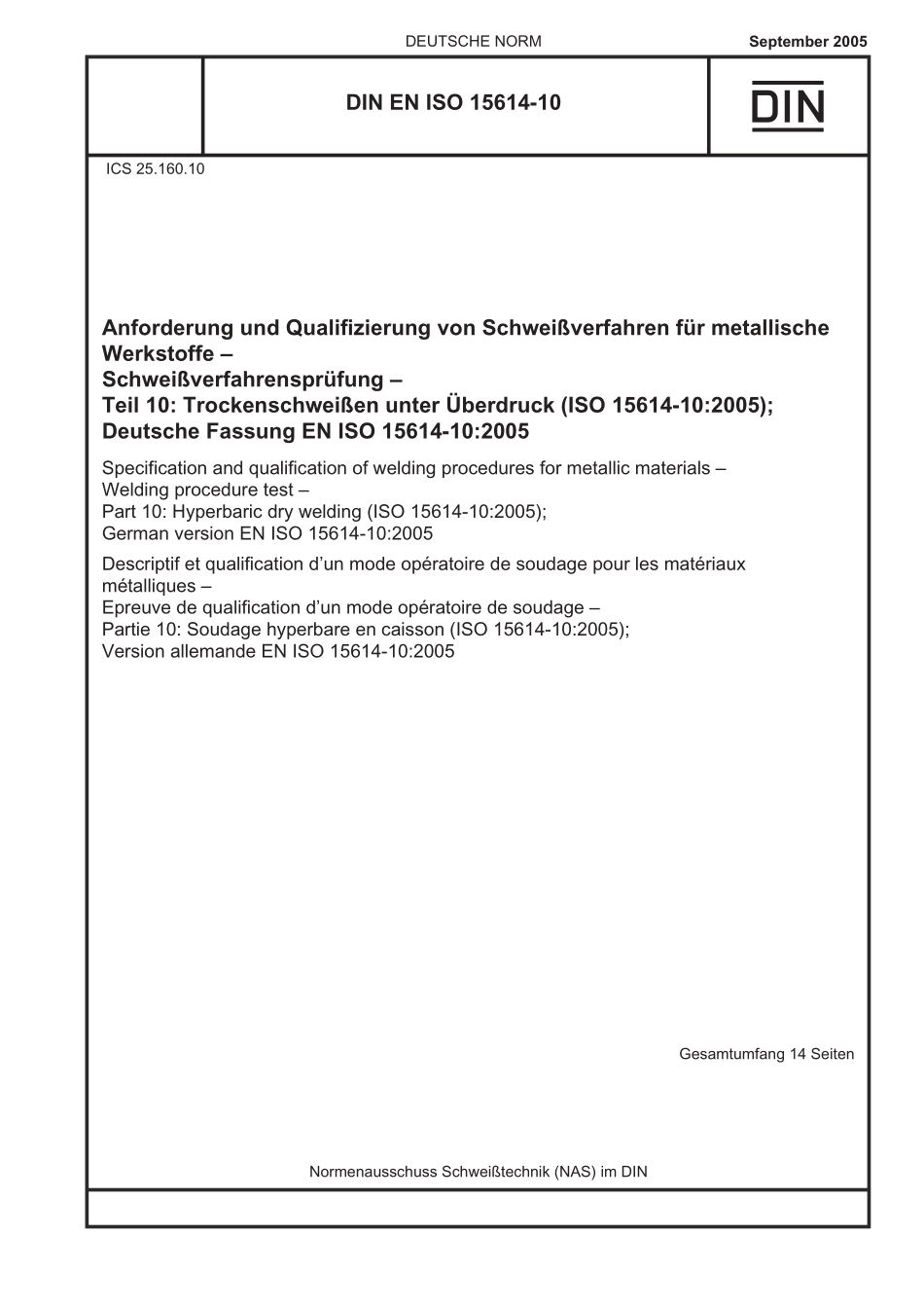 DIN EN ISO 15614-10：2005-09（EN）.pdf_第1页