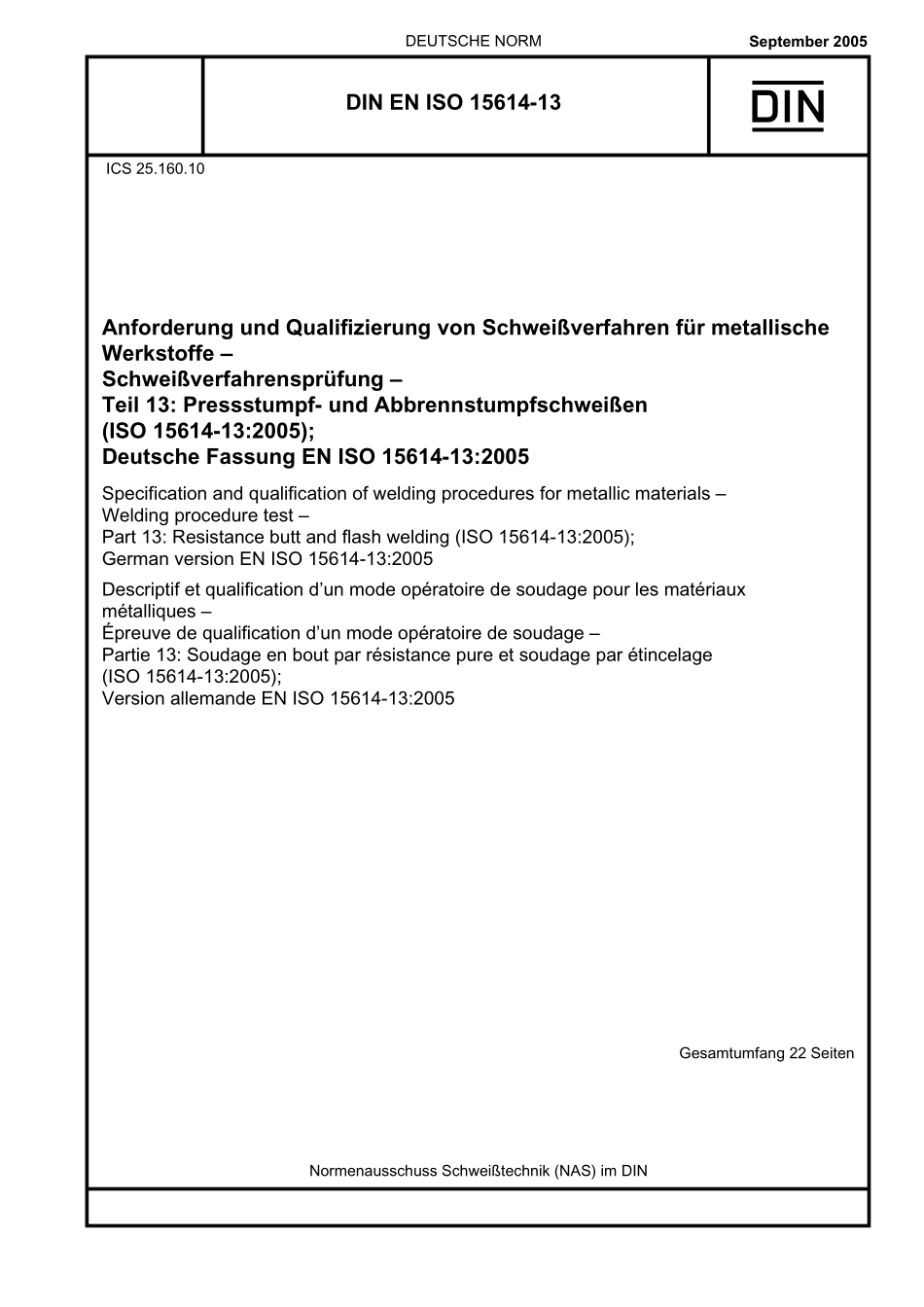 DIN EN ISO 15614-13：2005-09（EN）.pdf_第1页